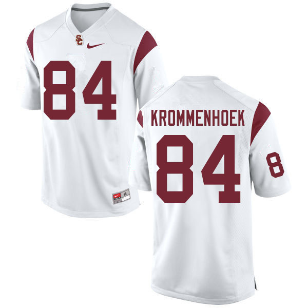 Men #84 Erik Krommenhoek USC Trojans College Football Jerseys Sale-White - Click Image to Close